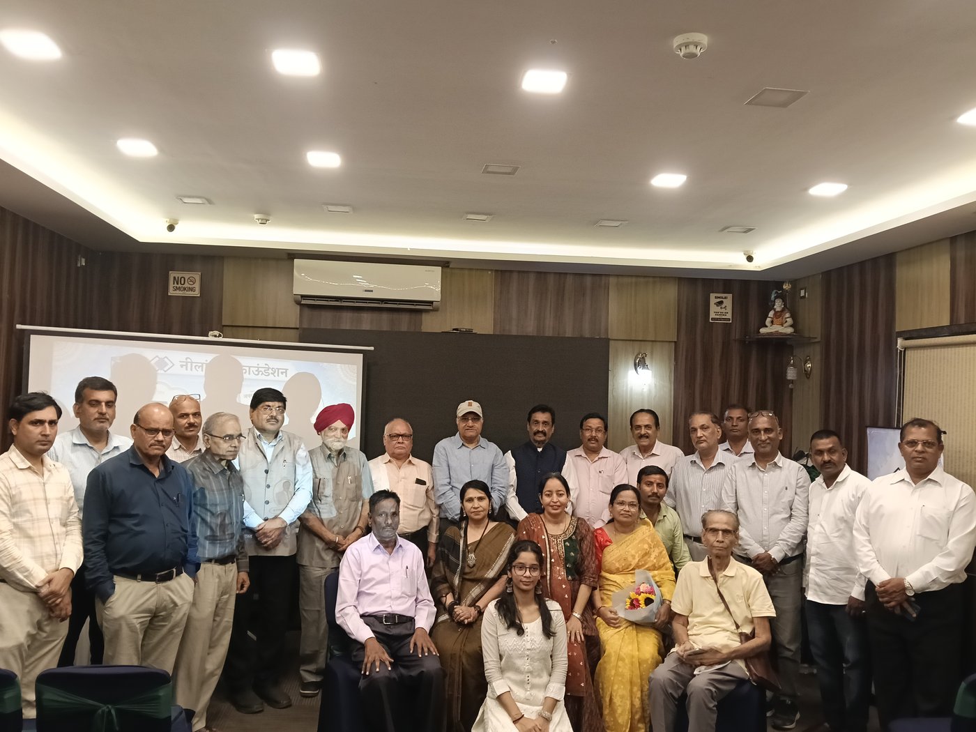 Guests and attendees at Pustak Charcha: Aks-e-Ghazal